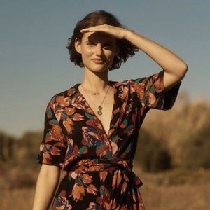 NEW Anthropologie Floral Buttondown Shirtdress Summer print dress